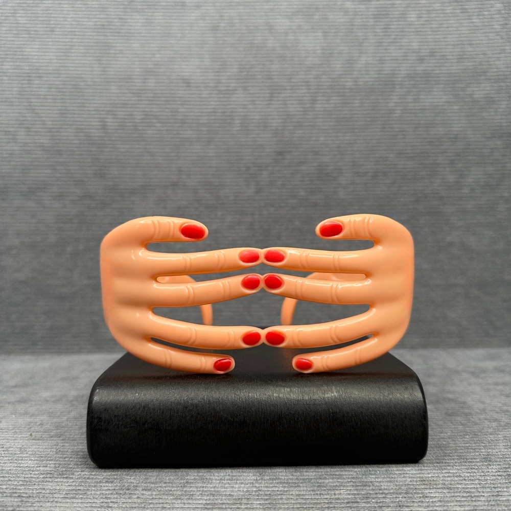 Greenbrier International Novelty Hands Sunglasses Peach Red Nails Costume Y2k